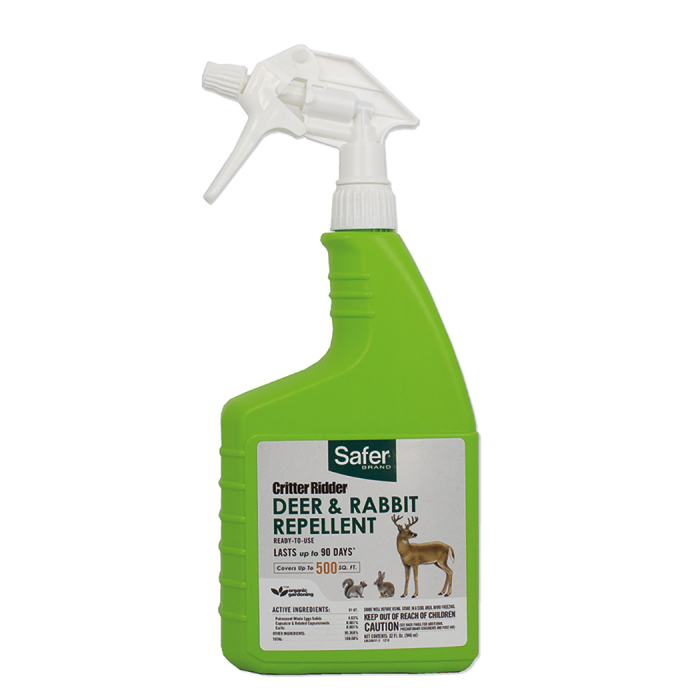 Safer Critter Ridder Deer & Rabbit Repellent Spray Ready To Use