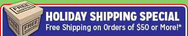 Free Shipping on Orders $50 or more!