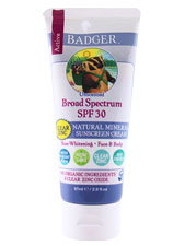Broad Spectrum SPF 30 Unscented Clear Zinc Natural Mineral Sunscreen Cream