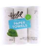 100% Recycled Paper Towels - 2-Ply 60 Sheet Roll