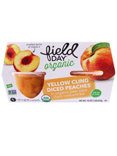 Peaches Diced Cup Organic - 4 Pack