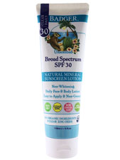 Broad Spectrum SPF 30 Unscented Natural Mineral Sunscreen Lotion