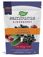 Sambucus Vitamin C Lozenges - Wild Cherry