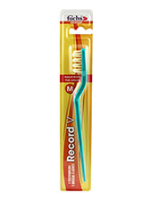Record V Natural Bristle Toothbrush - Adult Medium