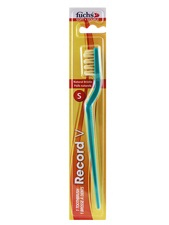 Record V Natural Bristle Toothbrush - Adult Soft