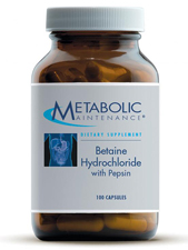 Betaine Hydrochloride with Pepsin