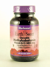 EarthSweet Methylcobalamin B-12 - Raspberry Flavor 5000 mcg