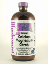 Liquid Calcium Magnesium Citrate-Blueberry Flavor