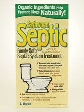 Earthworm Family-Safe Septic System Treatment