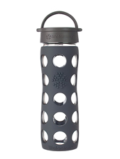 16 oz Glass Water Bottle with Classic Cap and Silicone Sleeve