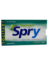 Spry Sugarfree Spearmint Chewing Gum
