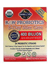 Raw Probiotics 5 Day Max Care Powder