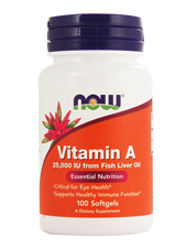 Vitamin A  25,000 IU from Fish Liver Oil 