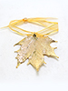 Maple Lace Leaf Ornament - 24K Gold Finish