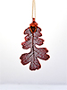 Oak Lace Leaf Necklace - Iridescent Copper Finish