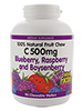 100% Natural Fruit Chew C 500 mg Blueberry, Raspberry, and Boysenberry