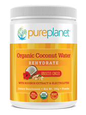 Organic Coconut Water Rehydrate Hibiscus Ginger