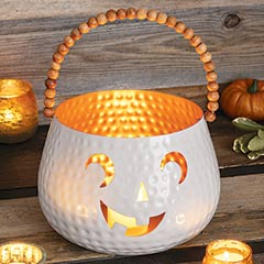 Whimsical Metal Jack-O'-Lantern