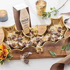 Gilded Bat Tray & Caramels