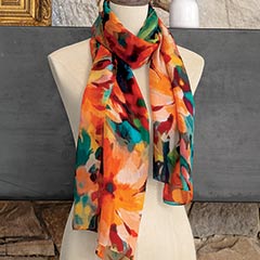 Sunset Silk Scarf