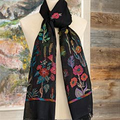Fleur Embroidered Scarf