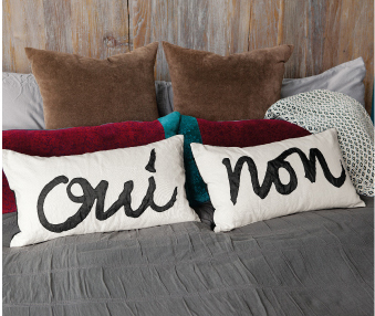 Oui & Non Pillows