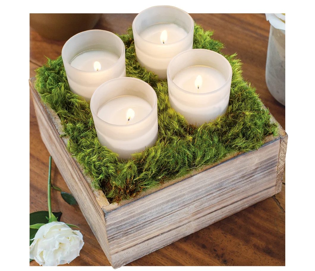 FROSTED VOTIVE CANDLE BOX