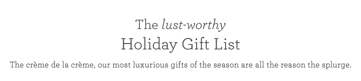Holiday Gift List Title