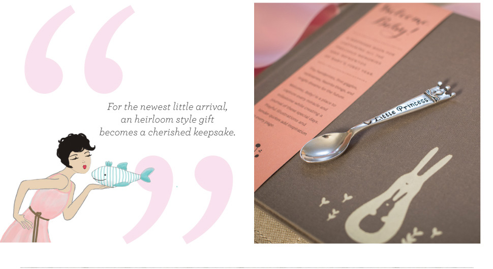 Heirloom Baby Girl Book & Spoon