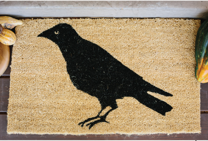 Raven Woodland Door Mat