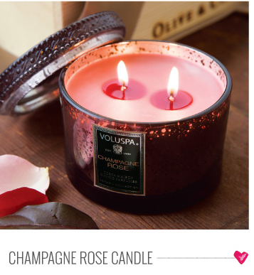 Champagne Rose Candle