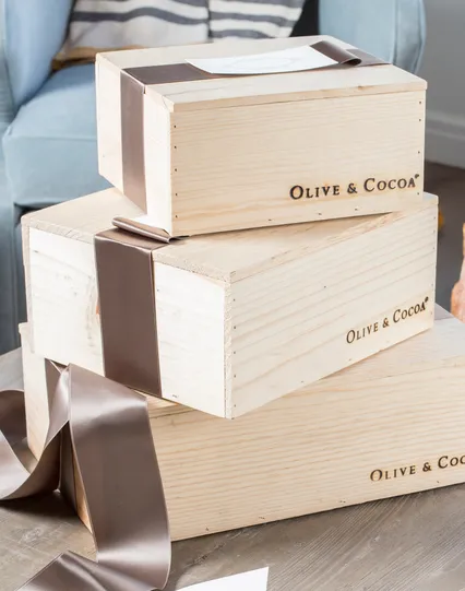 Beautifully wrapped gift with flowers