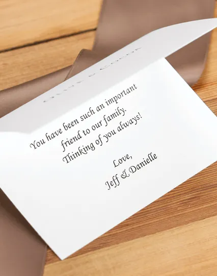 Gift card with nature theme