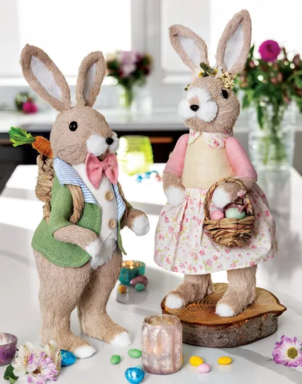 Bennie And Bonnie - Easter Plush Bunnies
