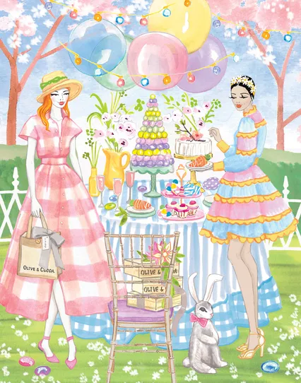 Easter Brunch Table Setting