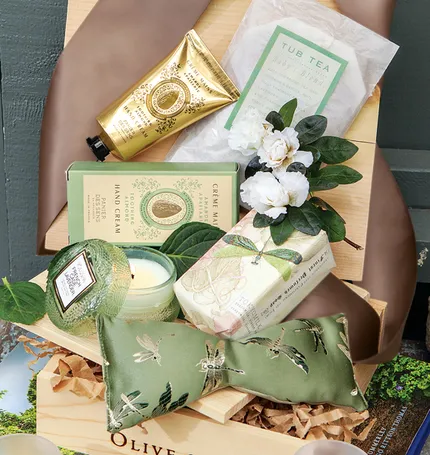 Lavender Dragonfly Spa Crate - Gifts For Her