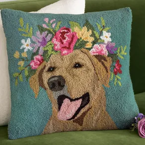 Crowned Retriever Pillow
