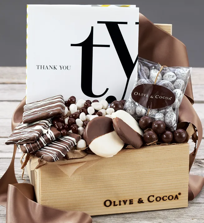 Thank You Book and Chocolates - Food Gifts