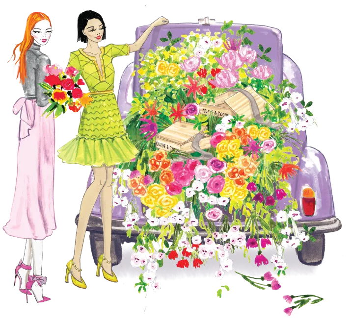 Olive and Cocoa - Summer Gifts Illustration