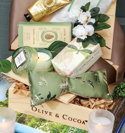 Lavender Dragonfly Spa Crate - Gifts For Her