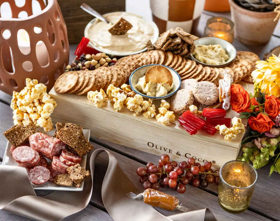 Autumn gourmet food gift spread