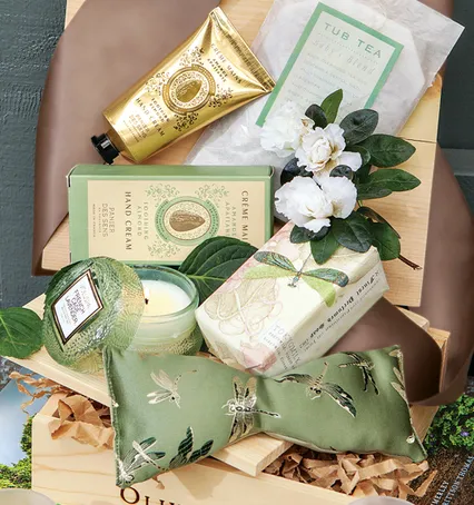 Lavender Dragonfly Spa Crate - Gifts For Her