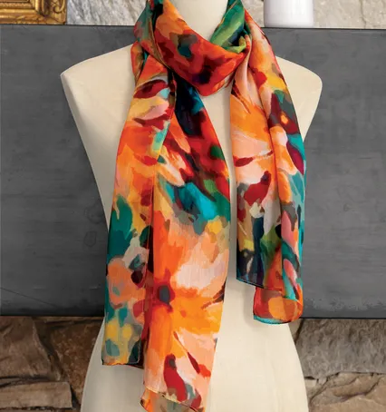 Sunset Silk Scarf - Gifts For Her