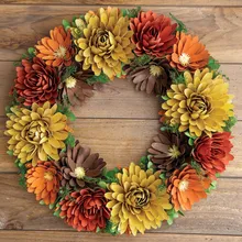 Wood Rosette Wreath