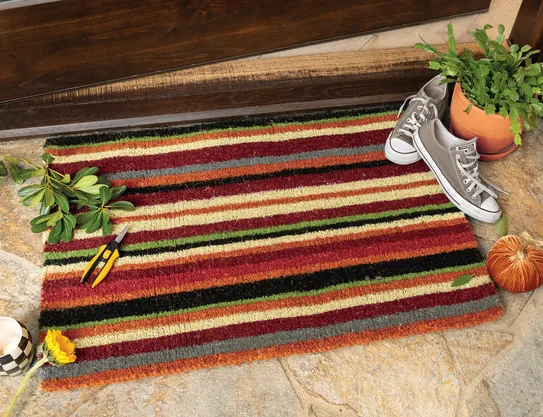Autumn Striped Estate Mat