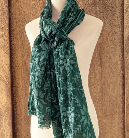 Evergreen Snowflake Scarf - Gifts For Her