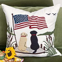 All American Dogs Pillow