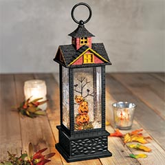 Halloween Lantern Snow Globe