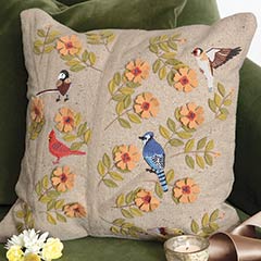 Songbird Garden Pillow