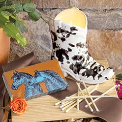 Cowboy Boot Candle & Matches